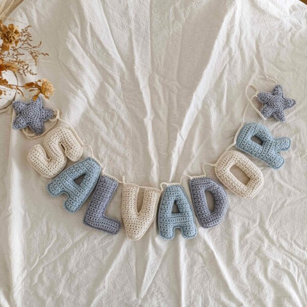 Guirnalda letras tejidas (personalizadas) - Imagen 9