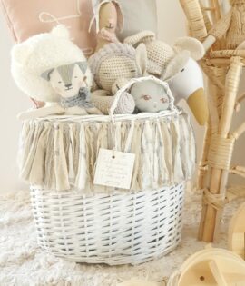 Canasto de mimbre Boho